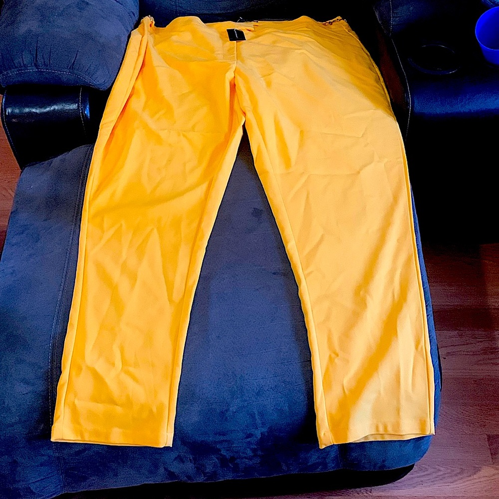 Ashley Stewart yellow pants
